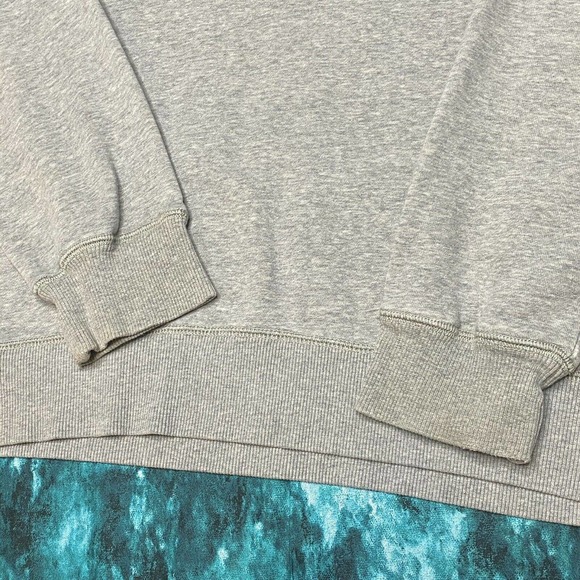 Nike Mini Swoosh Sweatshirt XL Heather Gray Crew - Picture 4 of 10